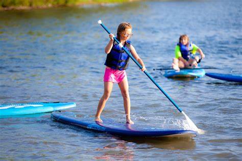 paddleboarding
